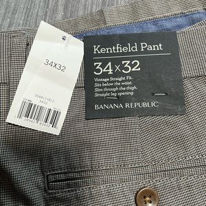 Men’s 34x32 Banana Republic Kentfield Dress Pant. New w/ tags. Smoke free home.